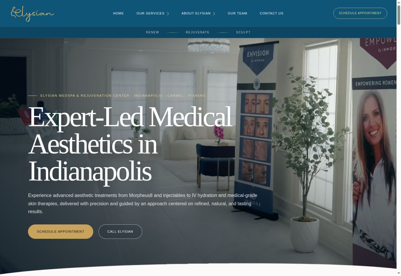 Elysian Medspa website